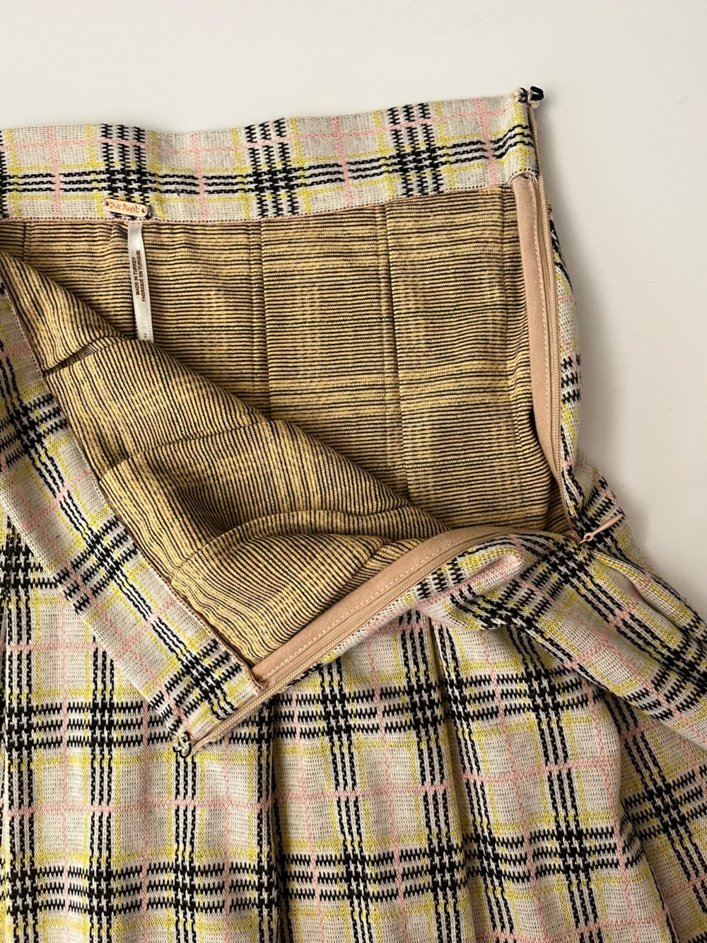 Free People | Plaid Pleated Mini Skirt - Picture 6 of 8